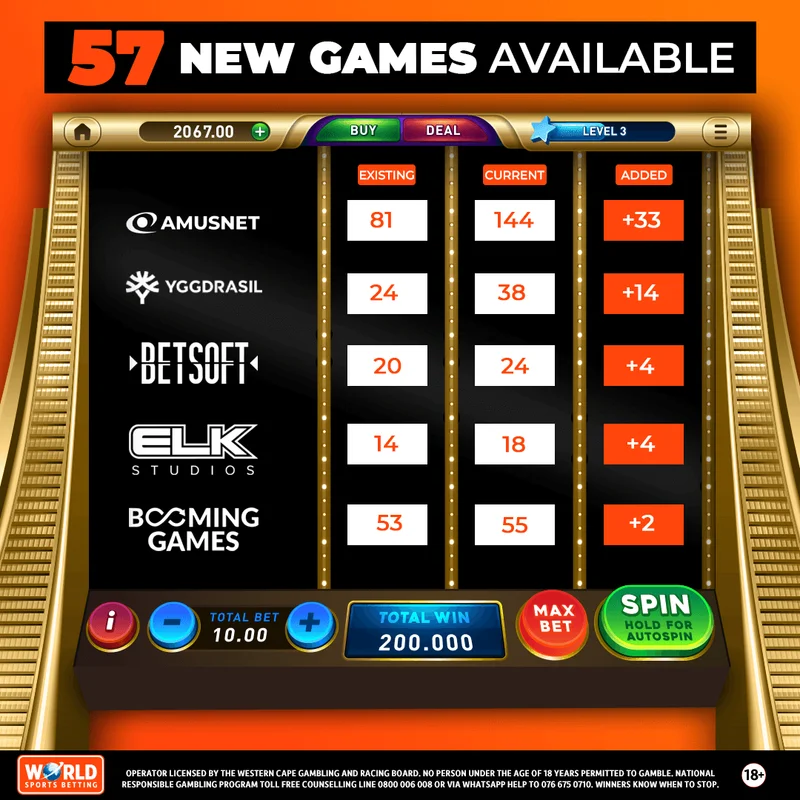 World Sports Betting South Africa - Casino and Sports Betting Platform